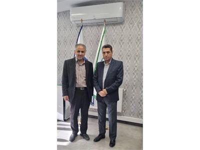 دیدار جناب آقای دکتر مسعود شریعتی با جناب آقای دکتر بهراد زندیه مدیرعامل محترم شرکت شیمی دارو کوثر